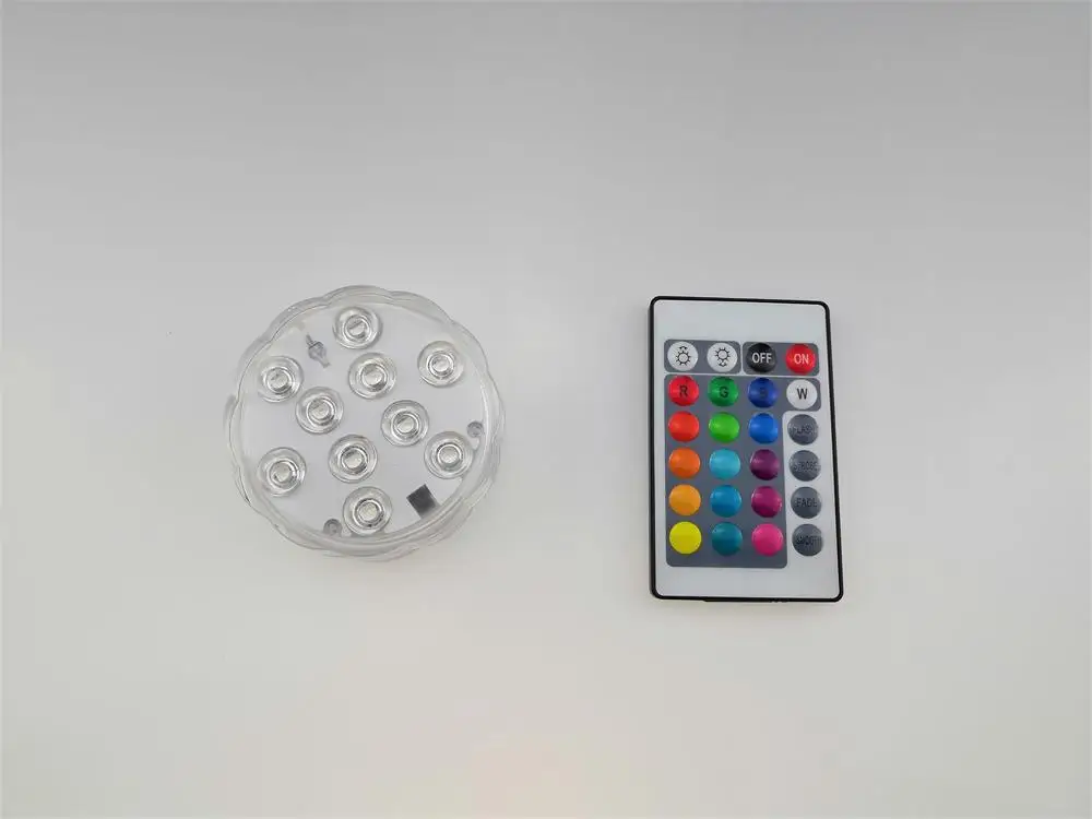 2 Led submersible led fishing light waterproof pond light clear underwater fishing led remote controller party decoration vase led