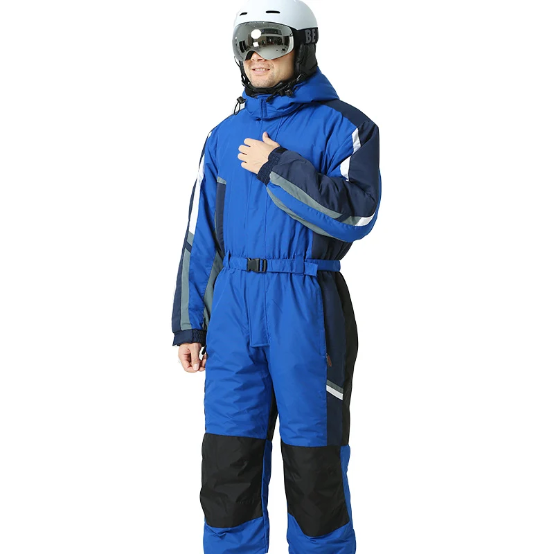 روسيا-30 درجة على الجليد الثلوج سترة للماء بدلة تزلج الرجال قطعة واحدة المهنية التزلج بذلة الشتاء الملابس المعطف