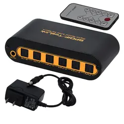 SPDIF/TOSLINK оптический цифровой аудио правильная матрица 4x2 коммутатор/Splitter 4 в 2 из Mar03