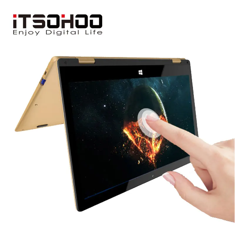 11.6 inch touchscreen convertible tablet laptop iTSOHOO 360 degree rotating laptops intel Apollo Lake Notebook computer