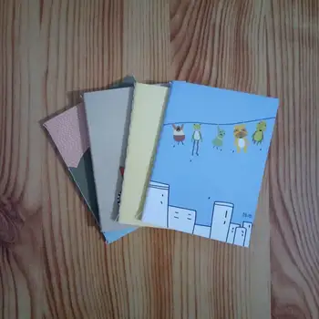 

300PCS Cartoon Handy Little Notebook Korean Cute Daily Memos Notepad Paper Notebook Journal Diary caderno school supplies