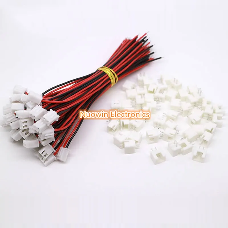 

50 SETS JST XH 2.5-2 Pin Battery Connector Plug Female & Male with 140MM Wire