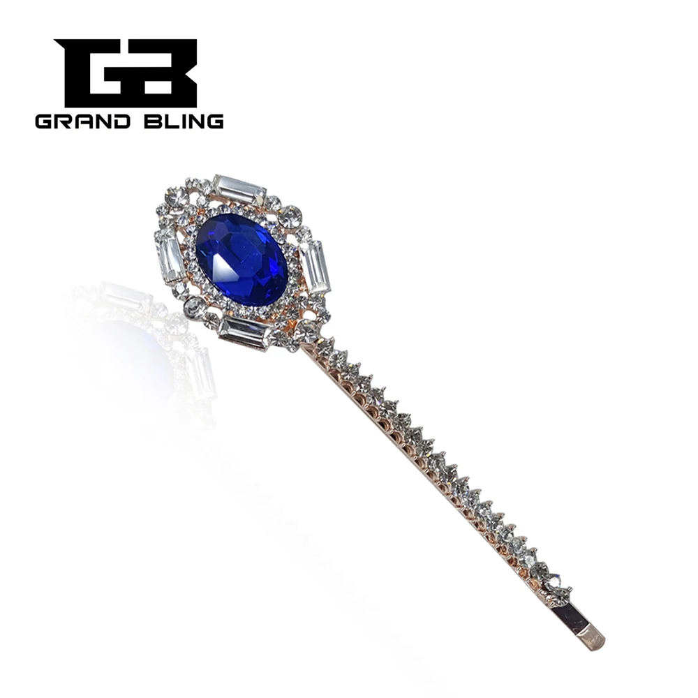 

Beauty Girls Crystals Hairpin Stunning Gold Hair Clip Vintage Elegant Hair Accessories For Engagement Gift