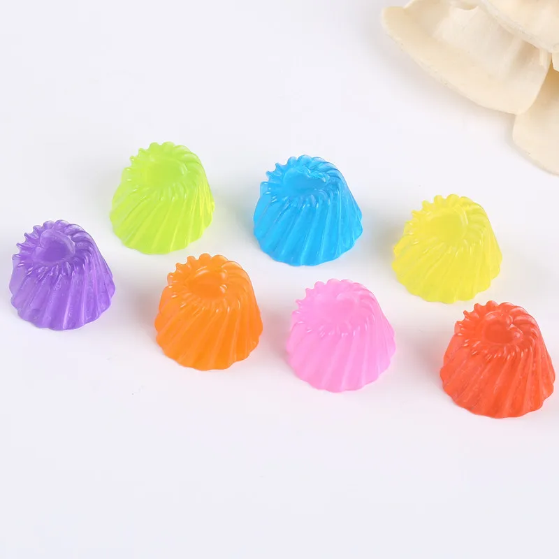 30 шт плоская задняя Смола милые конфеты для украшения кольца DIY - Цвет: as picture