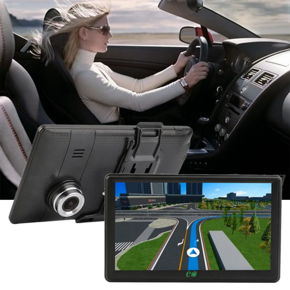 New 7 Inch Car GPS SAT NAV Navigation Car DVR FM MP4 Video Audio Player HD Screen+ Free Map