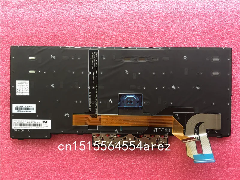 Teclado Retroiluminado Original para Lenovo Lenovo Thinkpad T480s E480 L380 L480 T490 E490 E495 T495 L390 L490 P43s Novo 01yp280 - Imagem 2