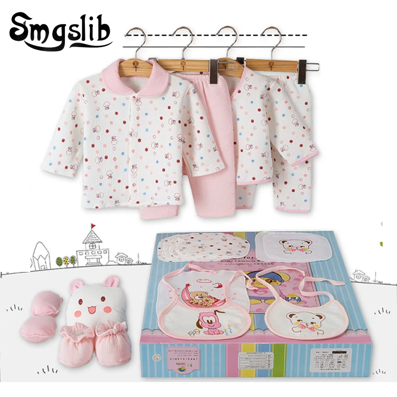 

Smgslib 18pcs Baby clothes Long Sleeves baby girl winter clothes Soft Cotton 3 6M Pajamas Clothing christmas baby boy outfit