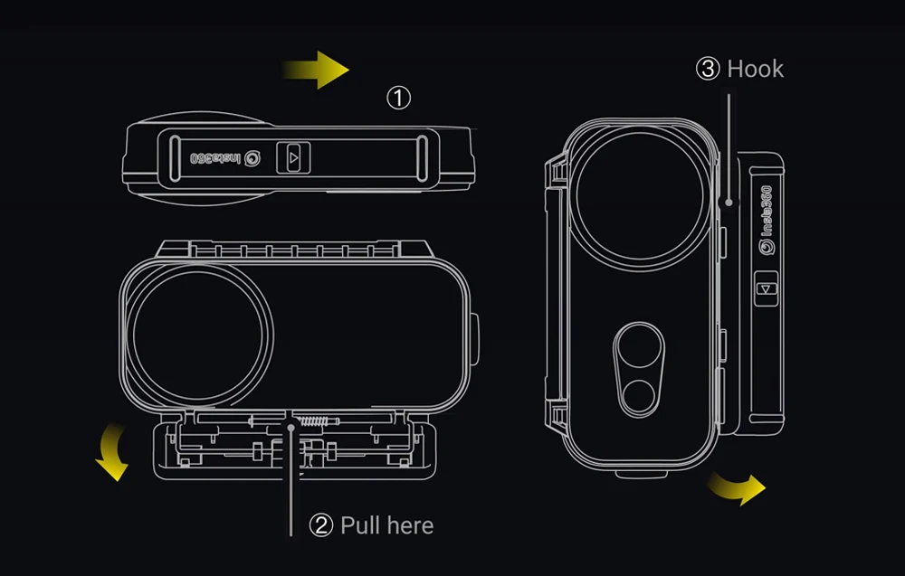 Insta360 ONE X Venture Case 30 м водонепроницаемый глубина защитный чехол Подводные детали для Insta360 ONE X аксессуары для экшн-камеры