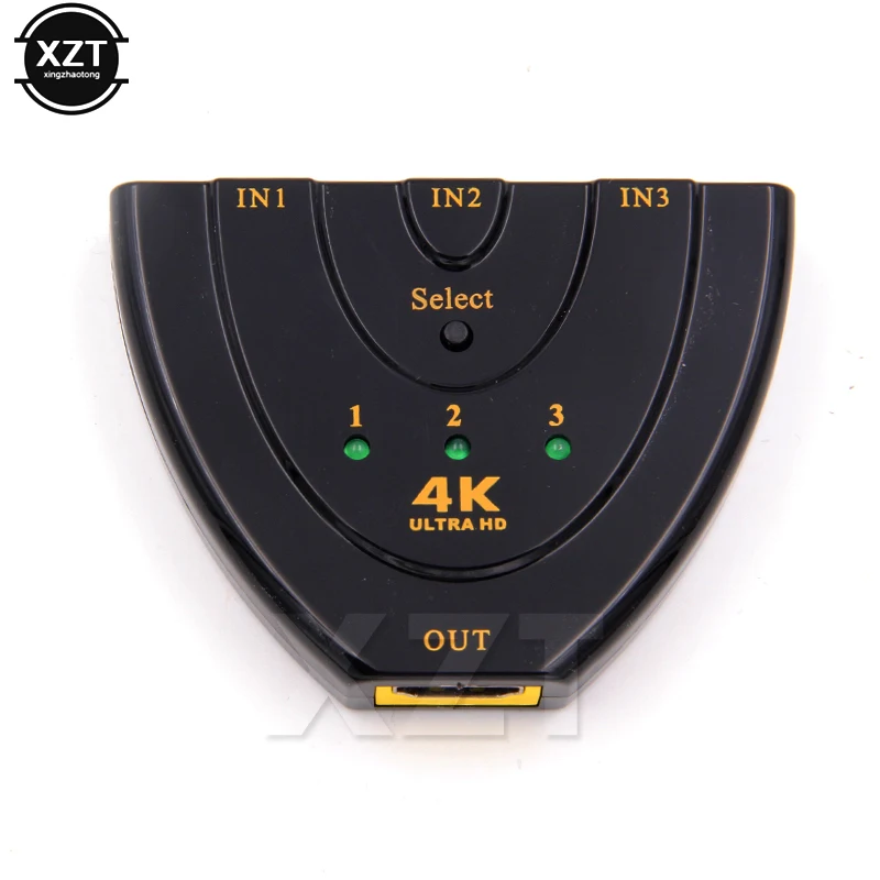 3 порта HDMI переключатель 4K * 2K 3D мини сплиттер в 1 порт концентратор для DVD HDTV Xbox PS3 PS4