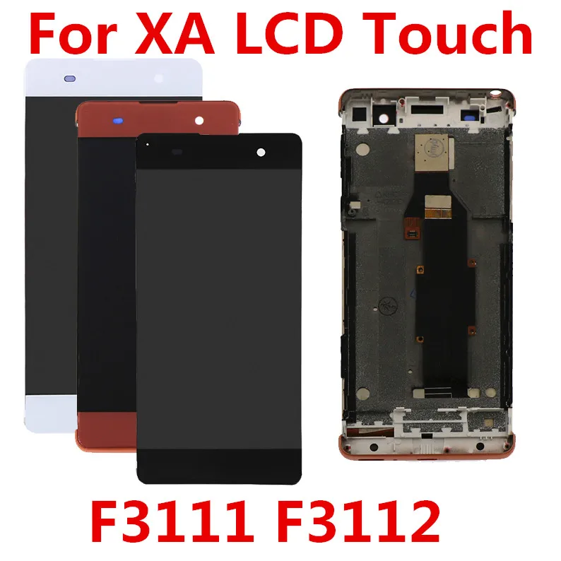 

Display For Sony XA Display Touch Screen Replacement with Frame For Sony Xperia XA LCD Display Digitizer F3111 F3112