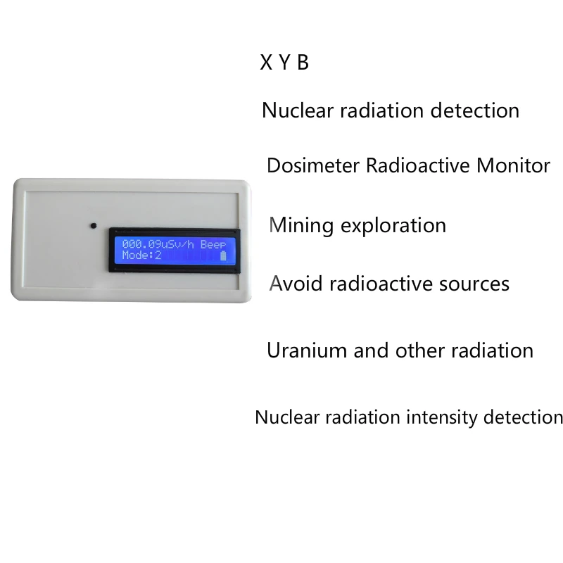 Dosimeter детектор радиоизлучения счетчик Гейгера детектор ядерного излучения Professional бета гамма рентгеновский луч B-ray Tube мрамор