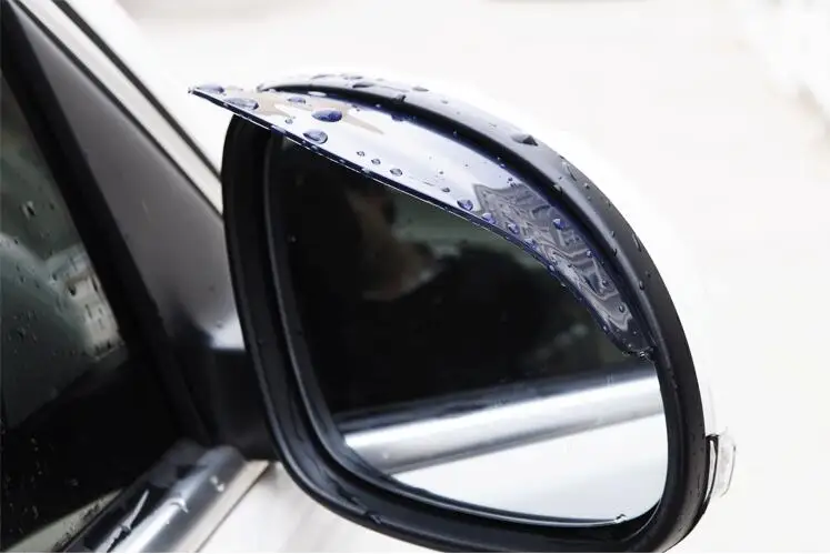 

2pc Car Styling rear view mirror rain eyebrow Stickers For fiat 500 Tesla Scion Bugatti Mercury Smart Lotus suzuki grand vitara