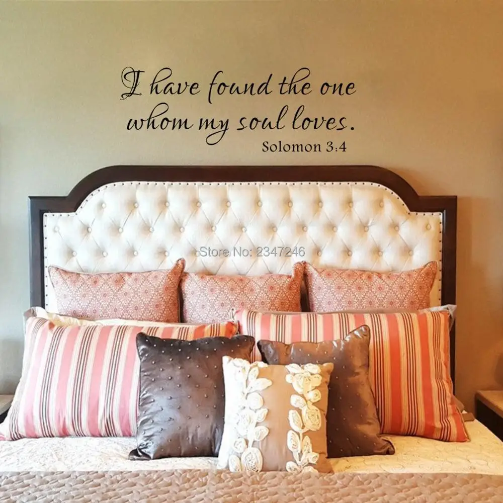 Я нашел того кого моя душа любит виниловая наклейка на стену Декор для спальни |