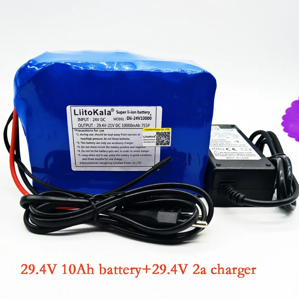 Liitokala 7s5p новая Виктория 24 V (29 4 V) 10Ah литиевая батарея электрический велосипед 18650/24