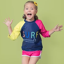 Купальный костюм для детей; купальный костюм для девочек и мальчиков; спортивная одежда; комплект из двух предметов; купальный костюм; спортивные трусы-боксеры с длинными рукавами