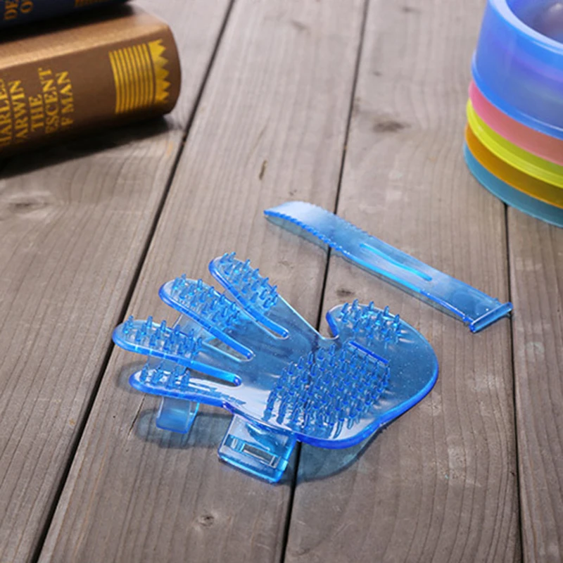 Pet Grooming Hair Removal Bath Brush Glove Cat Cleaning Fur Washing Bathing Tool Kitten Massage Shedding Trimming Comb