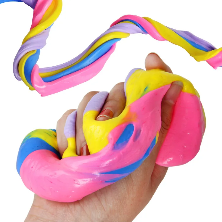 Пушистая пена слизь шпатлевка снятие стресса Волшебная многоцветная глиняная слизь хлопок грязь мягкая игрушка игрушки антистресс ПЛАСТИЛИНОВАЯ глина