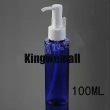 100 мл Корея насос 300 шт./лот косметический контейнер, спущенное плечо синий очищающее масло бутылки