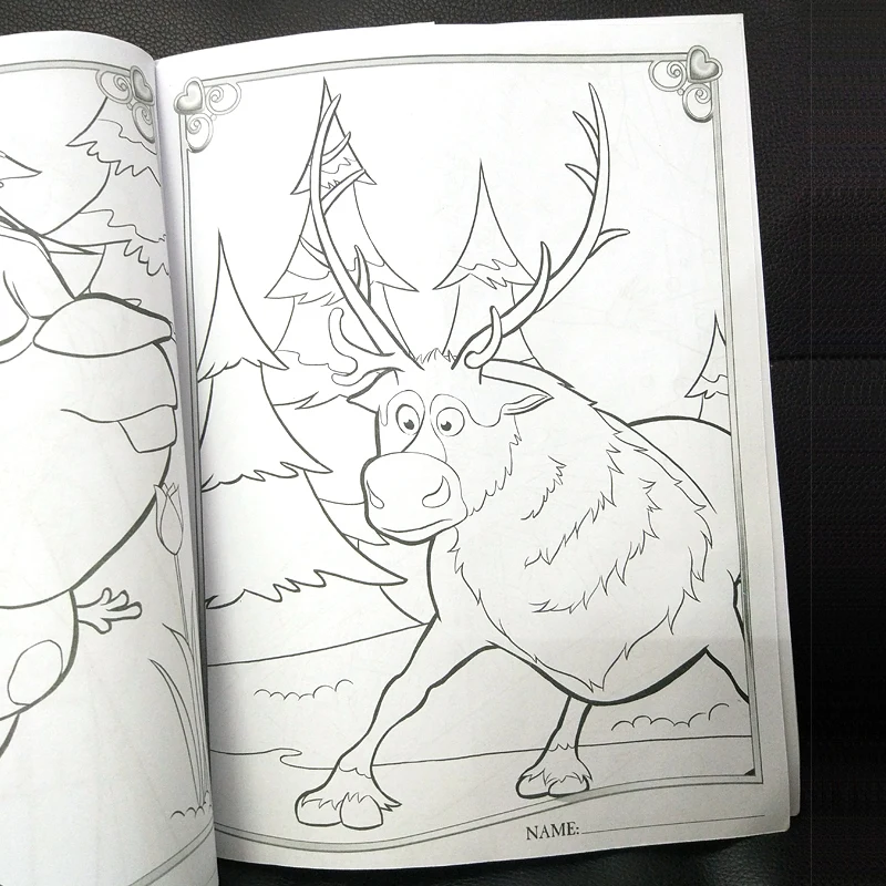 16 pages Snow Princess Girls Coloring Book Sticker Book For kids Children Adults colouring Painting Drawing story color books 16 pages Snow Princess Girls Coloring Book Sticker Book For kids Children Adults colouring Painting Drawing story color books