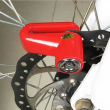 Новое поступление 3 цвета доступны скутер Велоспорт безопасность Противоугонный диск велосипед ротор тормозов мотоцикла замок BLK052