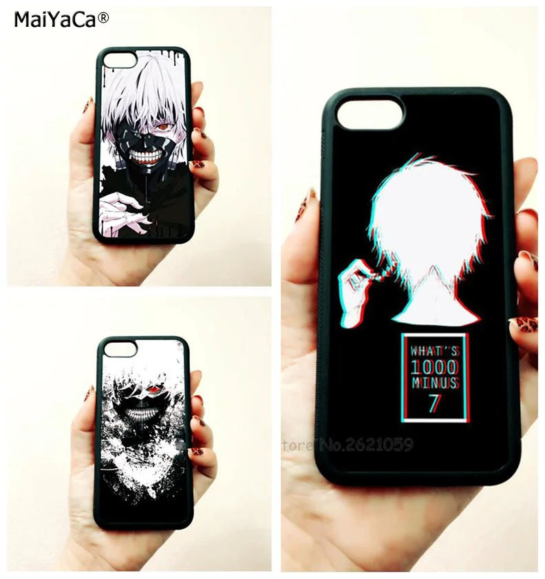

anime angry kaneki ken Tokyo ghoul soft edge cell phone cases for apple iPhone x 5s SE 6 6s plus 7 7plus 8 8plus XR XS MAX case