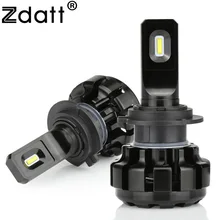 Zdatt Super Brgiht Car Headlights H1 H7 H8 H9 H11 9005 HB3 Led Bulb 100W 12000LM Moto Lamp 12V Automobiles