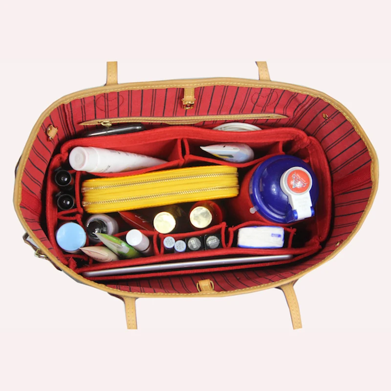 NeverFull PM мм GM фетровая тканевая вставка Speedy сумка органайзер для макияжа сумочка органайзер для путешествий Внутренний кошелек детская косметичка сумка для мамы