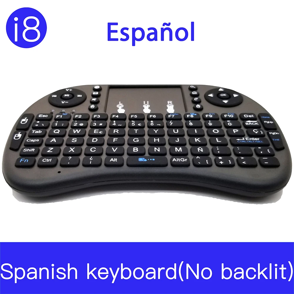 Пульт для ключей Spainish wireless i8 Mini 2 4G с тактильной панелью Без цветной подсветки