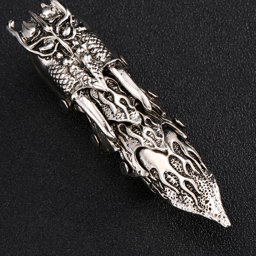Dragon Ring for Men - Fashionable Punk Alloy Silver Jewelry Accessory image 3