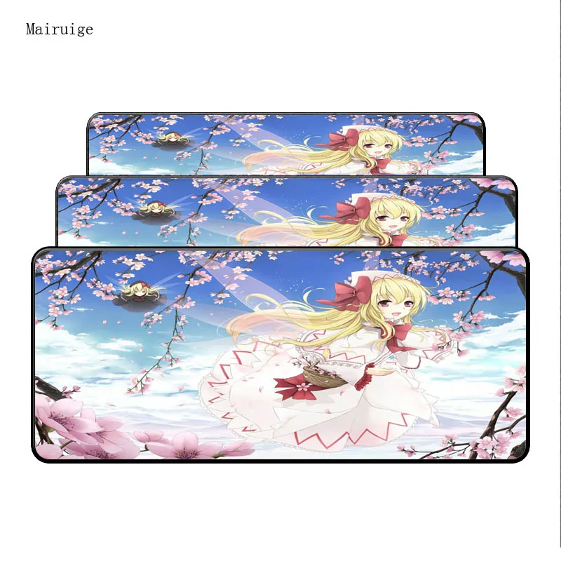 Mairuige Anime Girl Large mouse pad Anti-slip Natural Rubber PC Computer Gaming mousepad Desk Mat f