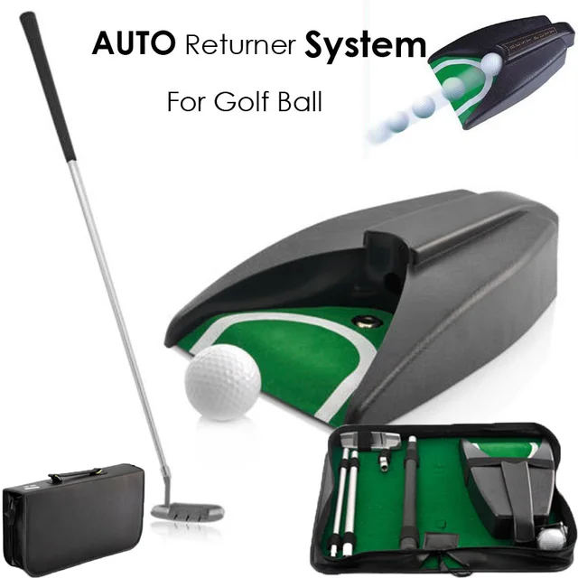 Golf Putter Travel Practice Putting Set Golfer Kids Toy Indoor Golf Putter Travel Practice Putting Set Golfer Kids Toy Indoor Ball Return System