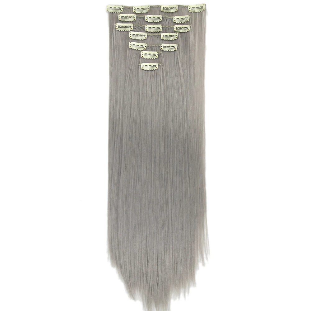 Soowee 24'' Long Straight High Tempreture Fiber Synthetic Hairpiece