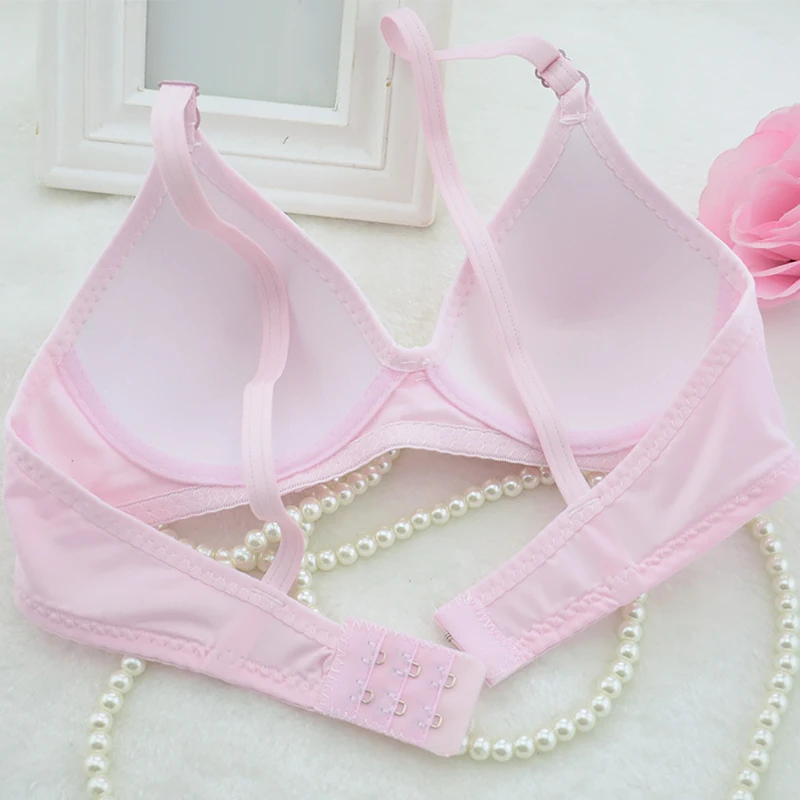 Puberty Young Girls Small Bras Children Teens Training Bra for Kids Wireless Pure Cotton Training Bra for Teenager Thin Cup Bra