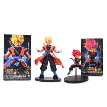 

2 pcs/lot Anime Dragon Ball Super Heroes Son Goku Gohan PVC Action Figure Doll Collectible Model Toy Christmas Gift For Children