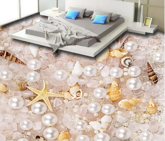 Custom Photo Wallpaper Bedroom 3d Pvc Flooring Waterproof Wall Paper Mural Pearl Crystal Shell Vinyl Custom Photo Wallpaper Bedroom 3d Pvc Flooring Waterproof Wall Paper Mural Pearl Crystal Shell Vinyl