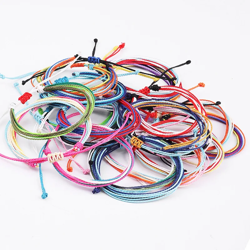 

Simple Bohemian Mixed Color Rope Braided Bracelets for Women Girls Waterproof Weave Rope BraceletHandmade Jewelry Summer Gift