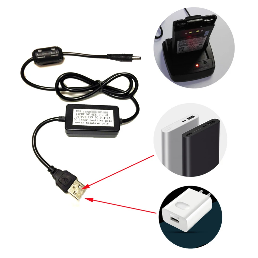 USB Charger Cable Charger for Kenwood TH-D7E TH-F6E TH-F7E TH-K4E TH-G71E UV-5R Ham Radio Walkie Talkie (1)