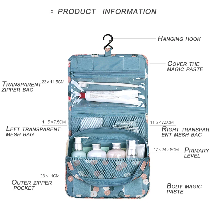 IUX, портативный набор для туалетных принадлежностей, сумка для путешествий, брендовый дизайн, большая косметичка для мытья, дамская сумочка, дорожная сумка, подвесной макияж