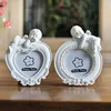 White Mini Picture Frame for Lovely Baby,Heart Shaped Photo Frames Home Decor,Porta Retrato Moldura Creative Wedding Photo Frame ► Photo 1/6