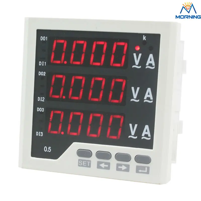 

3UIF33 panel size 96*96 3 phase led ac volt ampere and frequency industrial digital combined meter