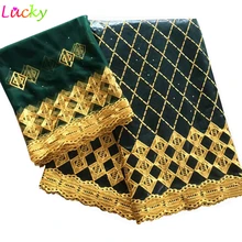 Темно-зеленый Базен riche getzner bazin brode getzner вышитая африканская кружевная ткань bazin с камнями для вечернего платья