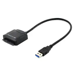 Универсальный USB 3,0 на SATA Кабель-адаптер для 2,5 "/3,5" HDD SSD жесткий диск Ноутбук DVD/CD блок питания EU/UK/US адаптер IJS998