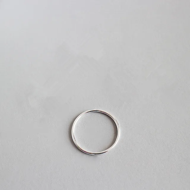 1.2mm Narrow 925 Sterling Silver Rings For Women Aneis Accessories, Minimalism Woman Ring Silver 925 Jewelry Best Friends Gifts