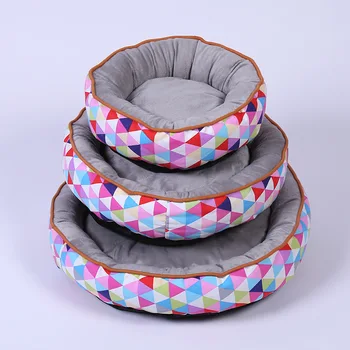 

Pet House Bed For Dogs Cat Soft Cotton Pet Dog Bed Puppy Cats House Plush Nest Mat Pad Soild Color Pet Accessories