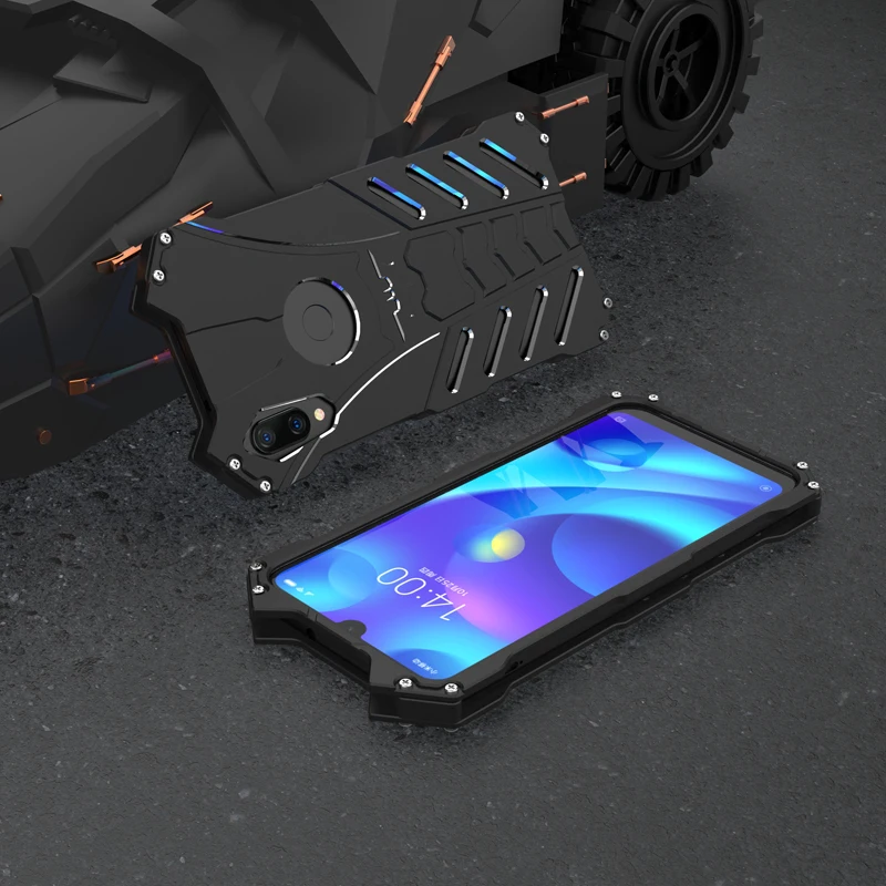 Роскошный Алюминиевый металлический чехол для Xiaomi Mi Play задняя крышка с элементом