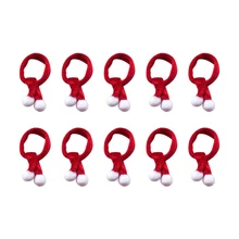 

10pcs Mini Christmas Scarf for Dog Cat Pet Christmas Costume for Puppy Kitten Small Pets