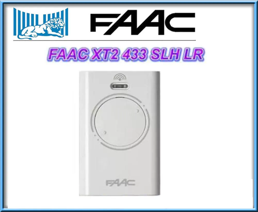 For FAAC XT2 433 SLH LR (XT2 433SLH) handsender 868,35MHz Rolling code