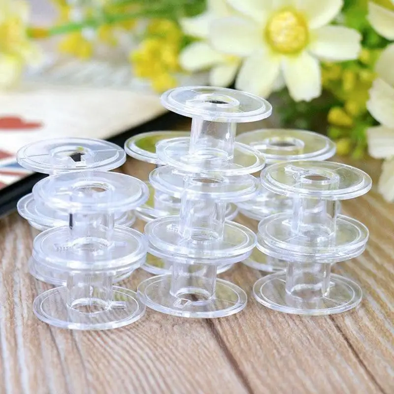 10pcs Plastic Bobbins Spool Sewing Craft Tool Sewing Machine Bobbins