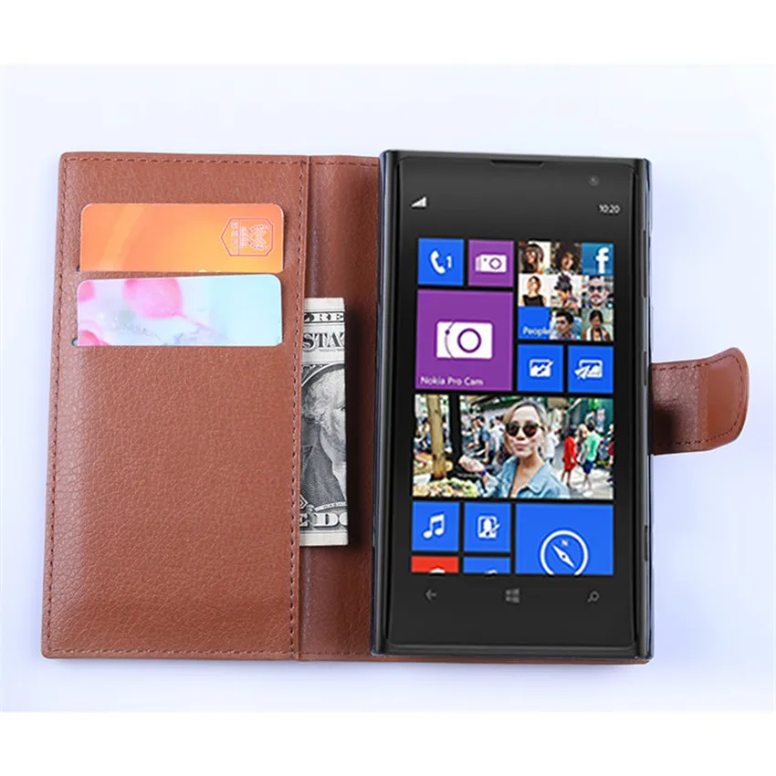 Роскошный защитный чехол с принтом личи из искусственной кожи для Nokia Lumia 1020
