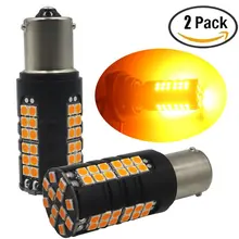 Par nenhum flash hyper ambar amarelo 3030 led bau15s 7507 py21w 1156py lampas led para carro sinal de volta luzes de circulação luz